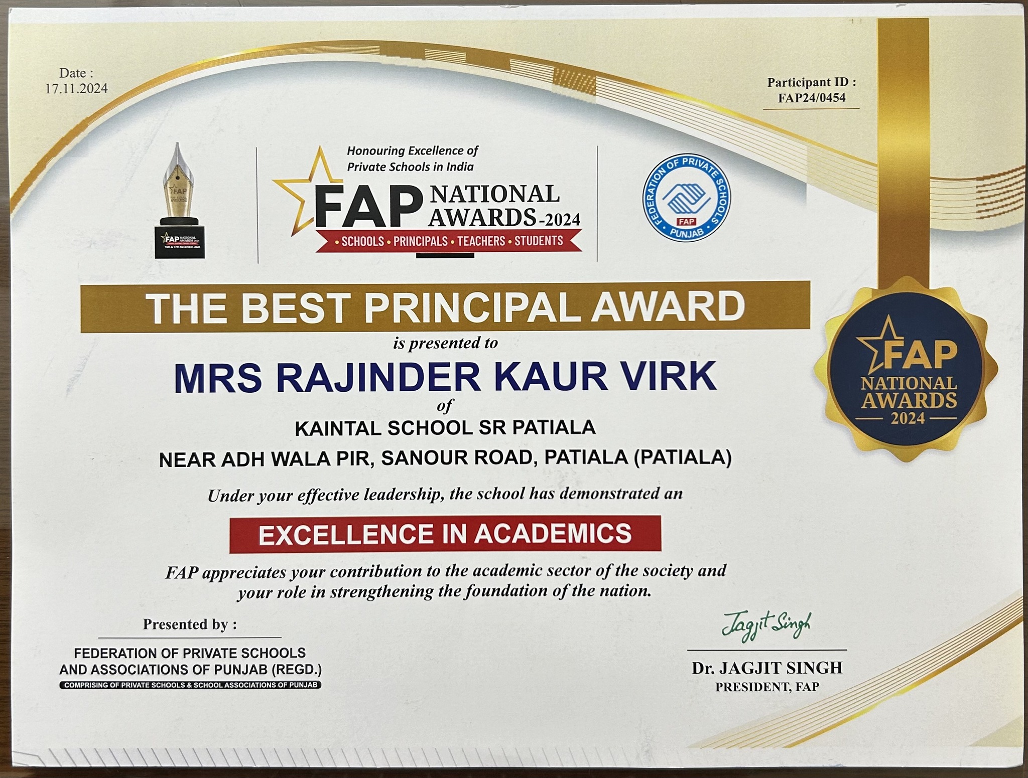 FAP National Awards